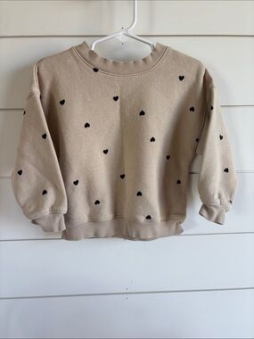 H&M heart print sweater